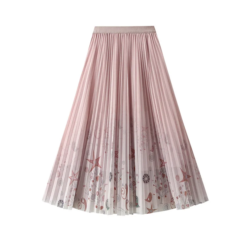 High End Printed Mesh Skirt for Women, Medium Length Pleated Skirt, Long Skirt, Floral Yarn, Spring and Summer, New, 2024
High End Printed Mesh Skirt for Women, Medium Length Pleated Skirt, Long Skirt, Floral Yarn, Spring and Summer, New, 2024