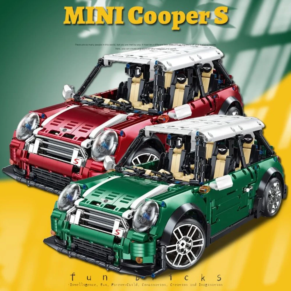 1:10 Mini Technical Car Cooper Building Blocks Kits Supercar Vehicle MOC-36559 Construction for Adults Kids Christmas Gift
1:10 Mini Technical Car Cooper Building Blocks Kits Supercar Vehicle MOC-36559 Construction for Adults Kids Christmas Gift