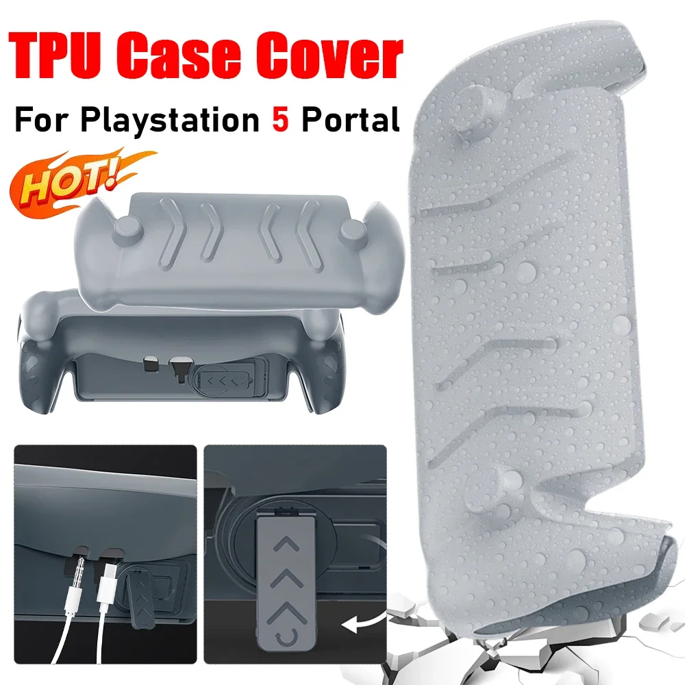 TPU Case With Kickstand Gaming Console Protective Skin Cover Shockproof Face Cover Case For Playstation Portal PS5 Accessories
TPU Case With Kickstand Gaming Console Protective Skin Cover Shockproof Face Cover Case For Playstation Portal PS5 Accessories