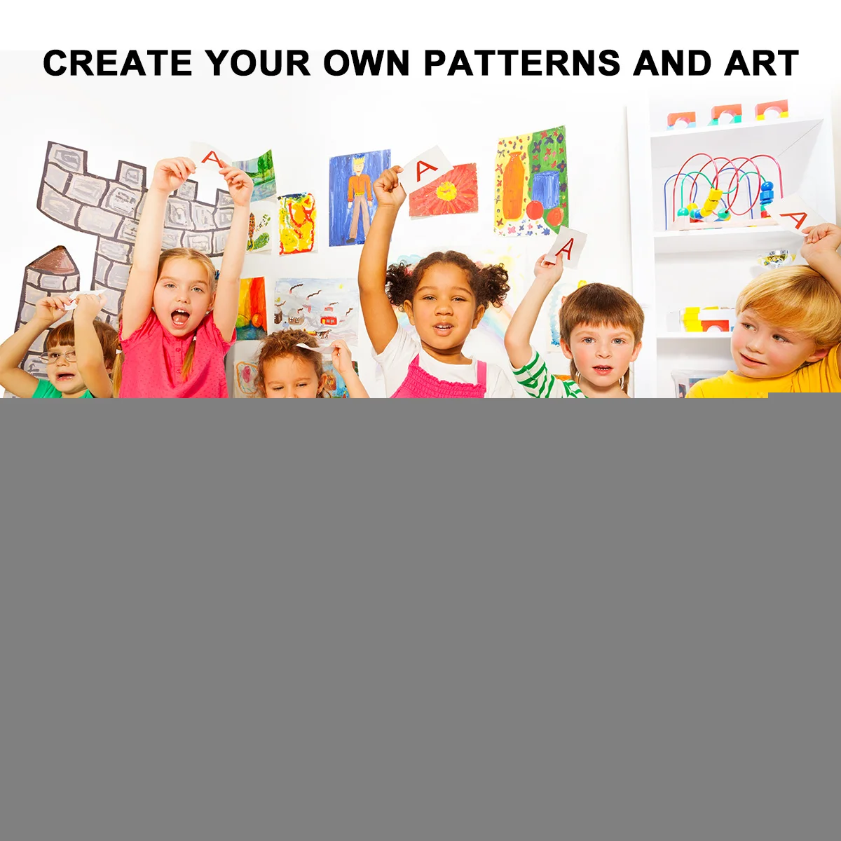 1 set Kids Paint Kit Sponge Brushes Easy Grasp Create Patterns Supplies Painting Craft Fun Child Learning
1 set Kids Paint Kit Sponge Brushes Easy Grasp Create Patterns Supplies Painting Craft Fun Child Learning
