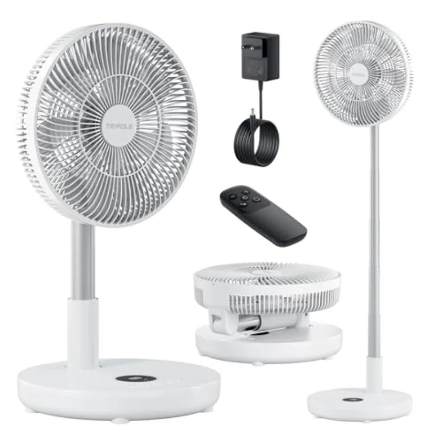 Oscillating Fan Portable Quiet Standing Fan with Remote, 12" Rechargeable Pedestal Fans for Bedroom Office, Foldable Battery Po
Oscillating Fan Portable Quiet Standing Fan with Remote, 12" Rechargeable Pedestal Fans for Bedroom Office, Foldable Battery Po