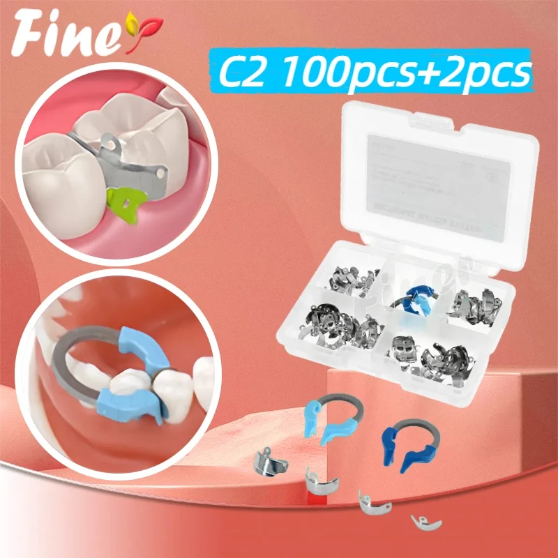 Finer C2 Dental Matrix Bands Sectional Contoured Matrix System Clip Ring Clamp Clamping Ring Dentist Tools
Finer C2 Dental Matrix Bands Sectional Contoured Matrix System Clip Ring Clamp Clamping Ring Dentist Tools