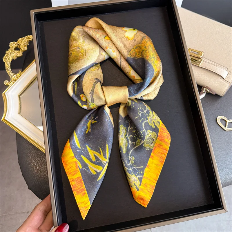 Elegant Vase Print Square Scarf Women 70cm Neckerchif Fashion Satin Shawl Warmth Decorative Scarfs Trendy Spring New Arrival
Elegant Vase Print Square Scarf Women 70cm Neckerchif Fashion Satin Shawl Warmth Decorative Scarfs Trendy Spring New Arrival