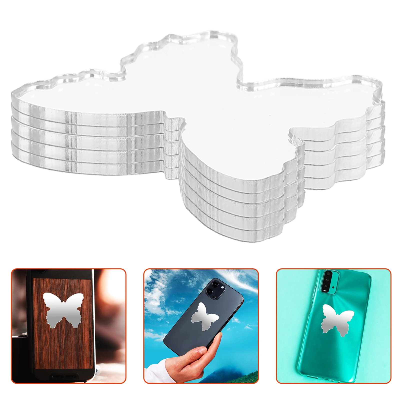 5 Pcs Butterfly Mirror Decals Smartphone Cute Pocket Mirror Sticker Adhesive Back Mirrors High Definition Pocket Sticker Charm
5 Pcs Butterfly Mirror Decals Smartphone Cute Pocket Mirror Sticker Adhesive Back Mirrors High Definition Pocket Sticker Charm