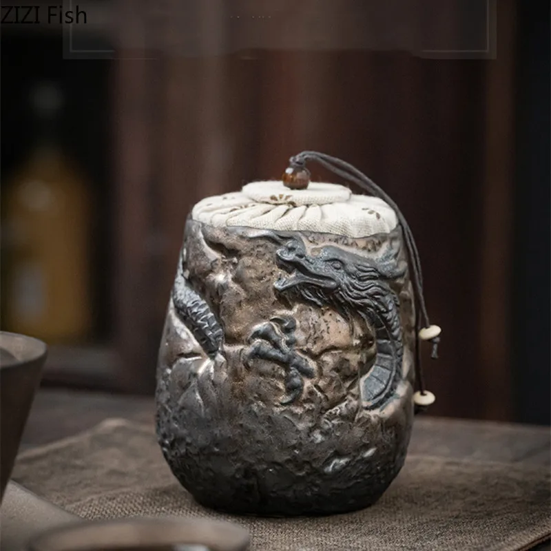 Retro Vintage Ceramic Tea Jar Creative Sealed Tea Storage Jar Organizer Small Tea Box Chinese Style Home Kitchen Storage Tool
Retro Vintage Ceramic Tea Jar Creative Sealed Tea Storage Jar Organizer Small Tea Box Chinese Style Home Kitchen Storage Tool