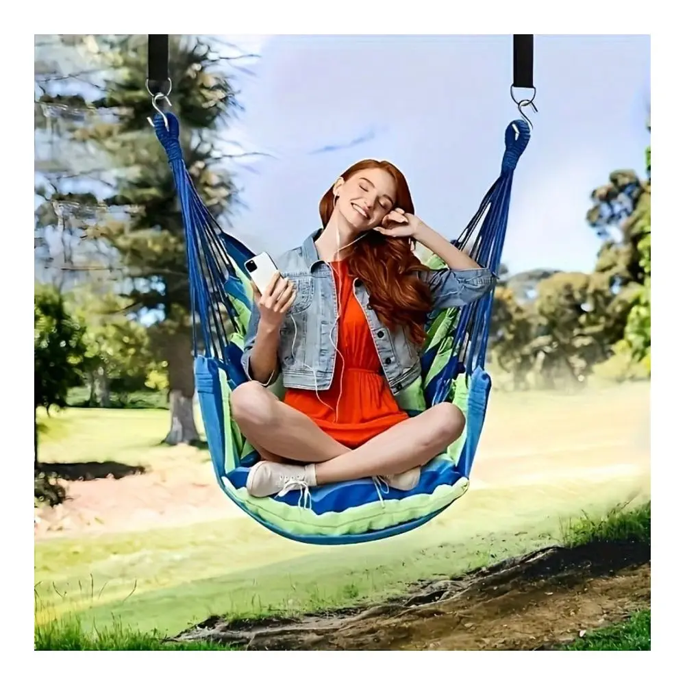 Outdoor Hammock Sturdy Nylon Hammock Chair, Comfortable , Suitable For Patio, Multiple Colors Available, With AntiTip Design, C
Outdoor Hammock Sturdy Nylon Hammock Chair, Comfortable , Suitable For Patio, Multiple Colors Available, With AntiTip Design, C