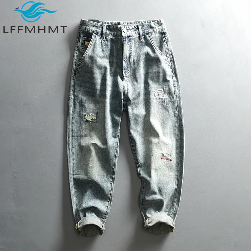 Good Quality Men's Cotton Fabric Denim Pants All Season Japan Style Solid Color Simple Basic Vintage Jeans Loose Casual Trouser
Good Quality Men's Cotton Fabric Denim Pants All Season Japan Style Solid Color Simple Basic Vintage Jeans Loose Casual Trouser