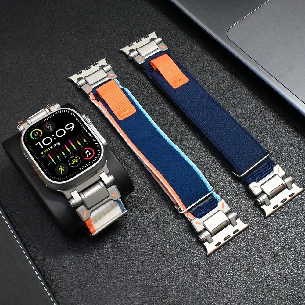 Titanium Color Trail Loop Band for Apple Watch Ultra2 49MM 45MM 44MM 46MM Nylon Bracelet IWatch Series 10 9 8 7 6 5 Correa Strap
Titanium Color Trail Loop Band for Apple Watch Ultra2 49MM 45MM 44MM 46MM Nylon Bracelet IWatch Series 10 9 8 7 6 5 Correa Strap
