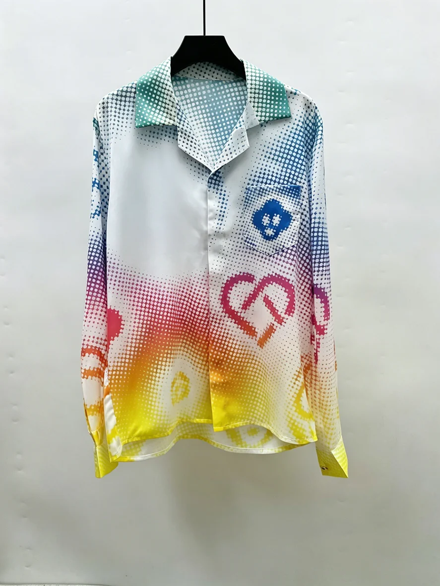 2026ss Casinoblank Full Polka Dots Printed Women Men Silk Shirts Long/Short Sleeve Shirts Oversized Men Casual Shirts Soft
2026ss Casinoblank Full Polka Dots Printed Women Men Silk Shirts Long/Short Sleeve Shirts Oversized Men Casual Shirts Soft