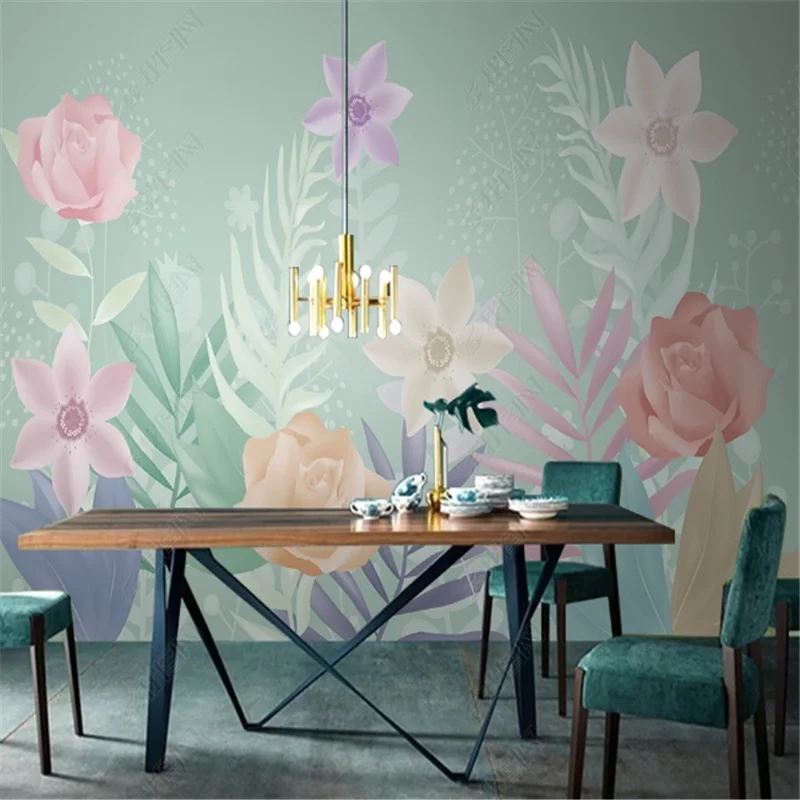 Nordic Minimalist Tropical Plant Mural Wallpaper For Living Room Flower Rose Small Fresh Background Wall Papers Home Decor
Nordic Minimalist Tropical Plant Mural Wallpaper For Living Room Flower Rose Small Fresh Background Wall Papers Home Decor
