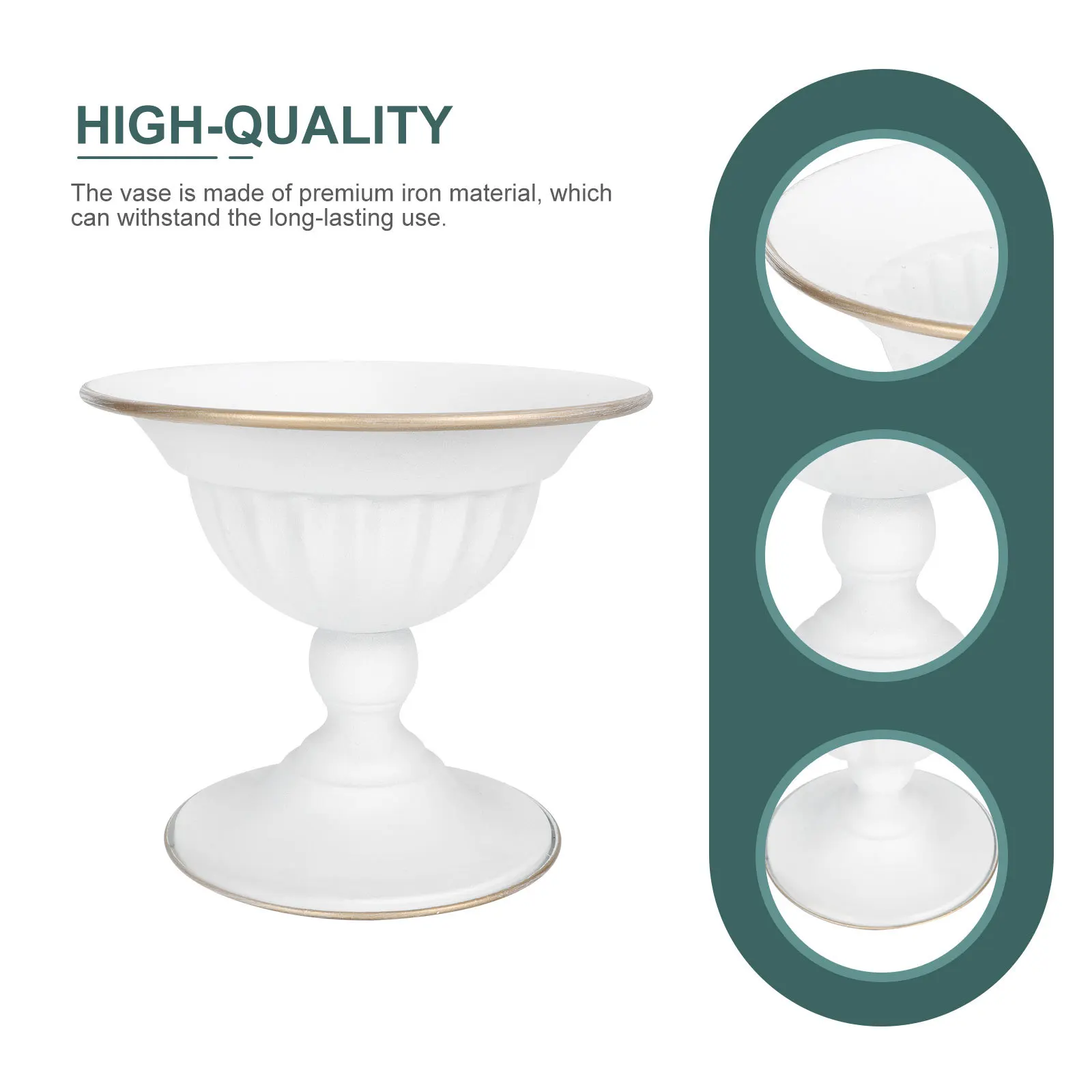 1Pcs Vase Premium Iron Desktop Vase Decor for Home Garden Supplies Flower Arrangement Holder White
1Pcs Vase Premium Iron Desktop Vase Decor for Home Garden Supplies Flower Arrangement Holder White