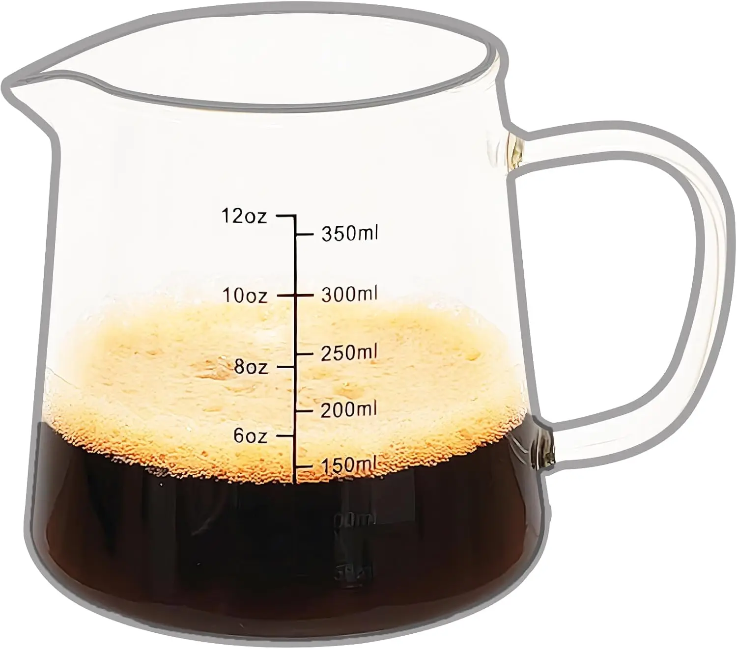 Термостойкая стеклянная чашка для эспрессо 12 унций с мерными разметками, непроливаемым носиком, подходит для микроволновой печи и посудомоечной машины
Термостойкая стеклянная чашка для эспрессо 12 унций с мерными разметками, непроливаемым носиком, подходит для микроволновой печи и посудомоечной машины