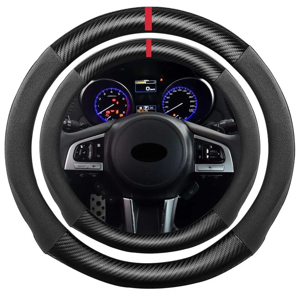 D-Shape Carbon Fiber And Suede Steering Wheel Cover 15 Inch Flat Bottom For Hyundai Ioniq Santa Fe Sonata Tucson Sport Interior
D-Shape Carbon Fiber And Suede Steering Wheel Cover 15 Inch Flat Bottom For Hyundai Ioniq Santa Fe Sonata Tucson Sport Interior