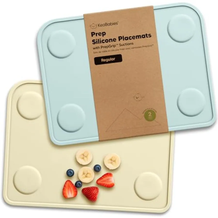 KeaBabies 2pk Silicone Placemats for Toddlers, - 12x9 Non Slip Suction Baby Silicone Placemat for Restaurants, Dining Table, Tr
KeaBabies 2pk Silicone Placemats for Toddlers, - 12x9 Non Slip Suction Baby Silicone Placemat for Restaurants, Dining Table, Tr