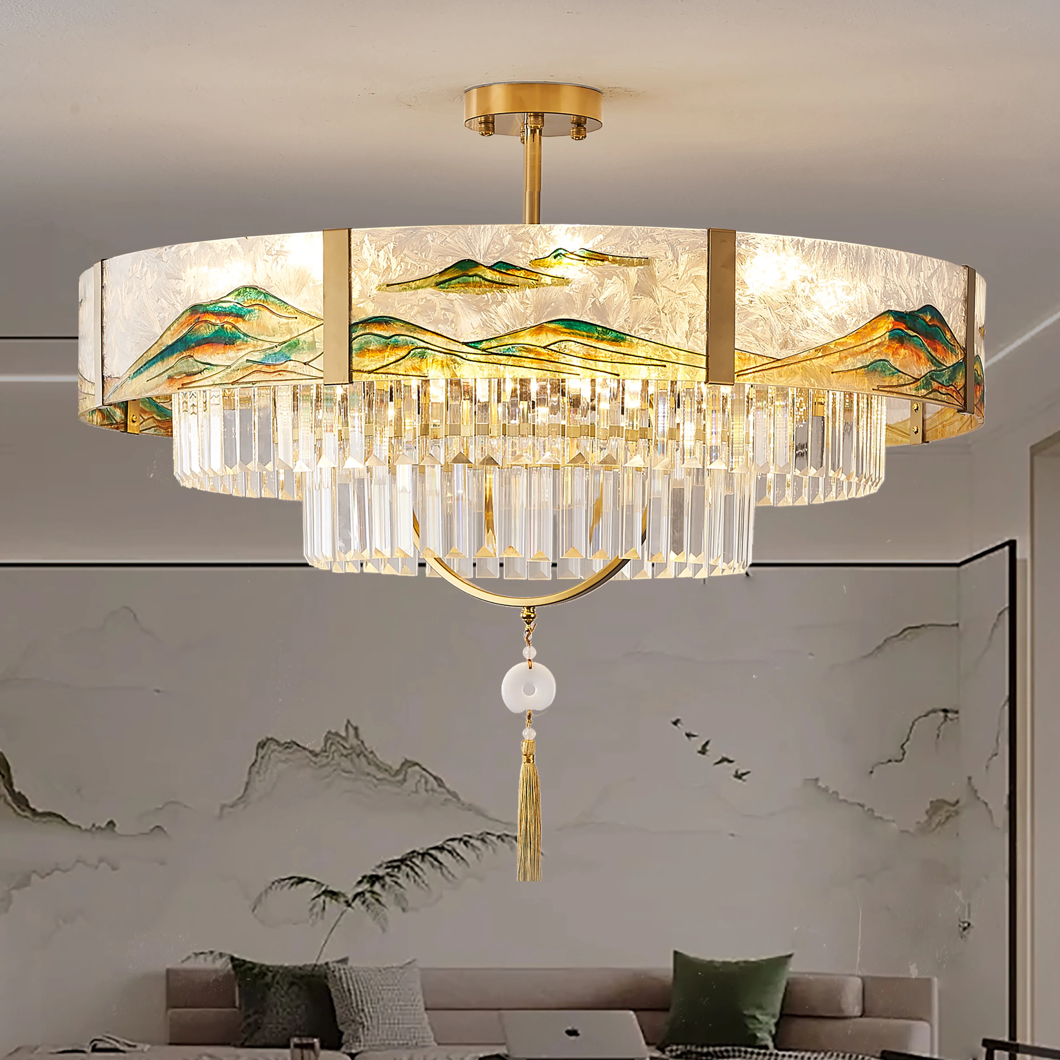 Chinese Designer Crystal Chandelier Living Room Light Dining Room Restaurant Lamps Bedroom Pendant Lights Vintage Homde Decor
Chinese Designer Crystal Chandelier Living Room Light Dining Room Restaurant Lamps Bedroom Pendant Lights Vintage Homde Decor