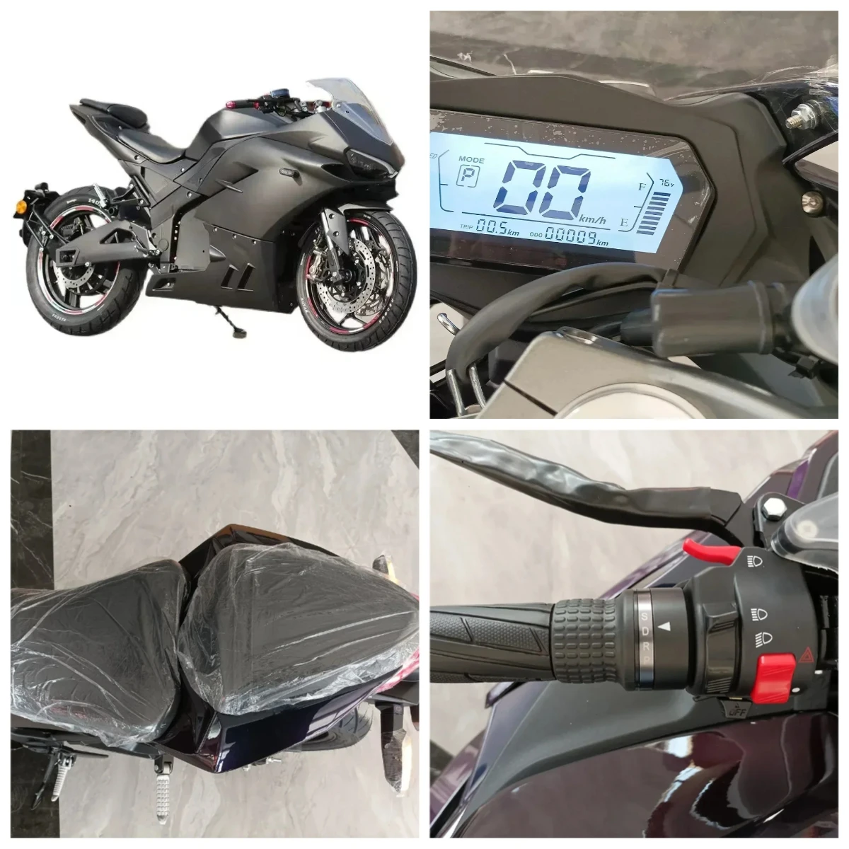 Strovan MotorcycleTwo-wheeled Electric Motorcycle High-speed Adult Electric Bicycle 5000W/8000W/10000W Long-distance Elec
Strovan MotorcycleTwo-wheeled Electric Motorcycle High-speed Adult Electric Bicycle 5000W/8000W/10000W Long-distance Elec