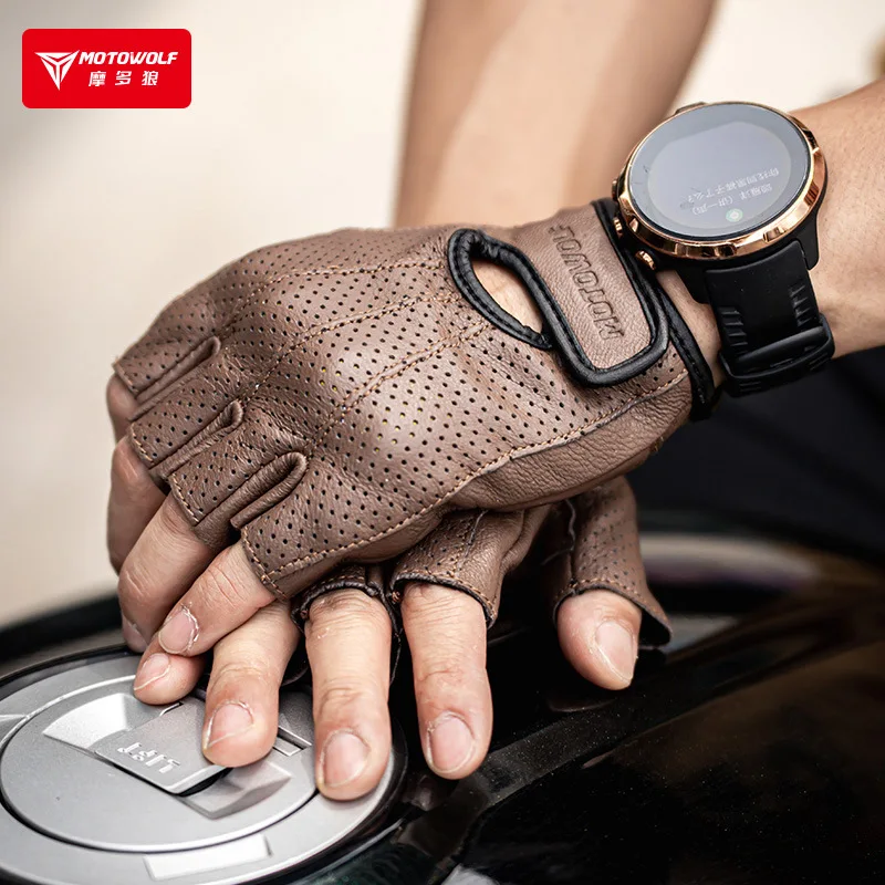 Motorcycle Outdoor Riding Anti Fall Leather Summer Half Finger Off Road Racing Protective Gloves Sheepskin Gloves
Motorcycle Outdoor Riding Anti Fall Leather Summer Half Finger Off Road Racing Protective Gloves Sheepskin Gloves