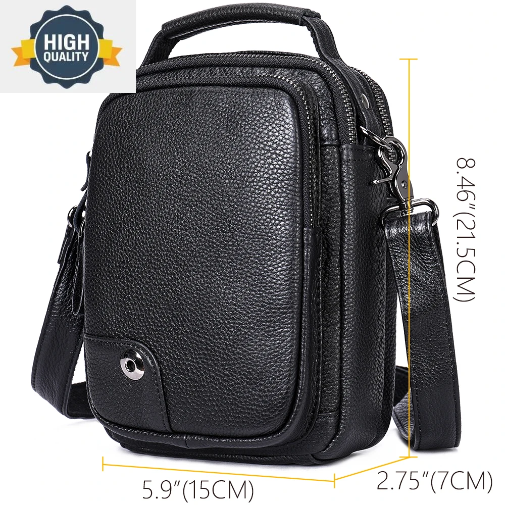 Casual Crossbody Men Bags Genuine Leather Vintage Messenger Male Small Shoulder For Man Business Handbag Black
Casual Crossbody Men Bags Genuine Leather Vintage Messenger Male Small Shoulder For Man Business Handbag Black
