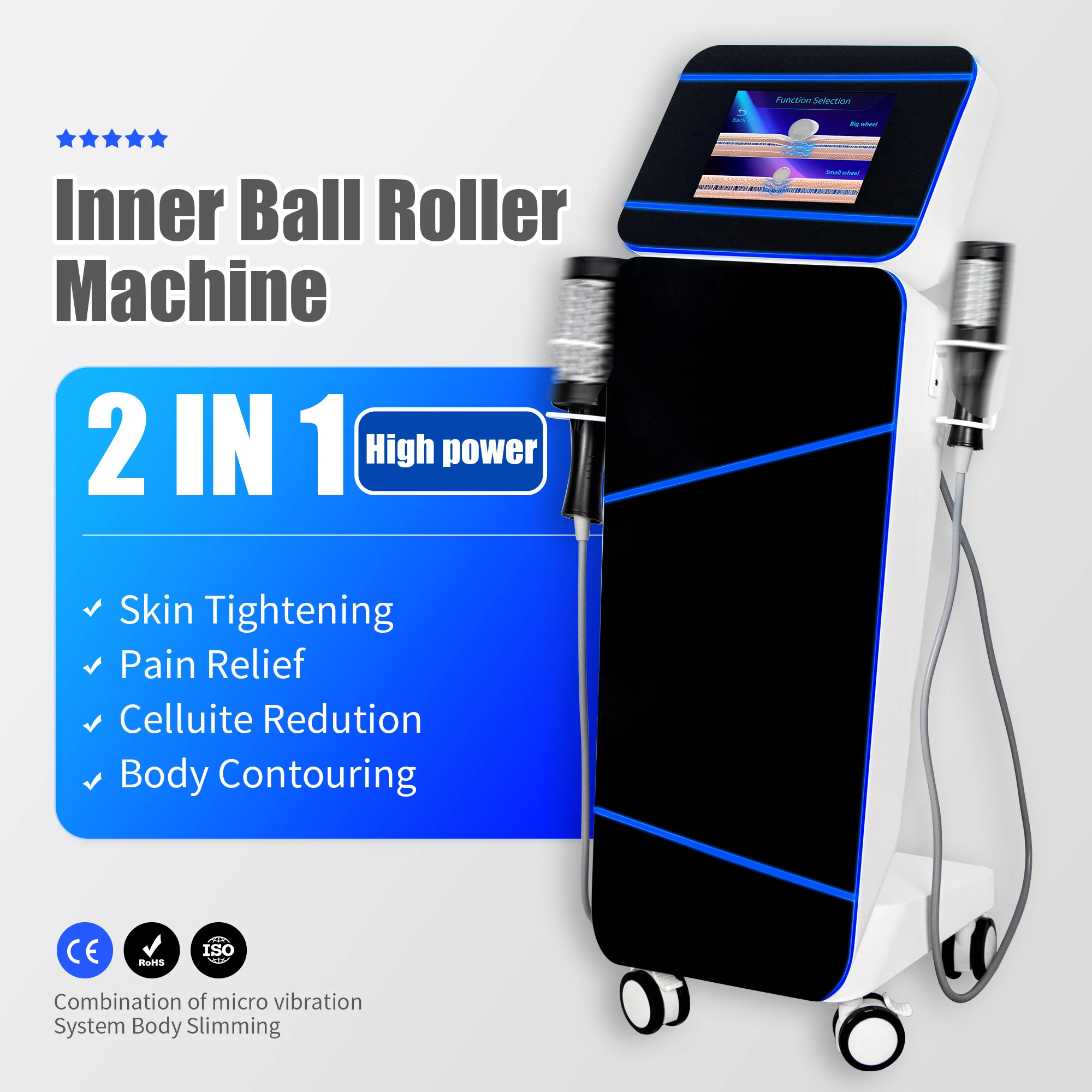 EMS Roller Body Massage Physiotherapy Technology Eliminates Pain Anti-cellulite Skin Rejuvenation Slimming Machine
EMS Roller Body Massage Physiotherapy Technology Eliminates Pain Anti-cellulite Skin Rejuvenation Slimming Machine