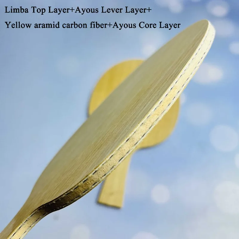 Деревянное основание для настольного тенниса FL: 5 слоев дерева + 2 слоя внутреннего карбона, поверхность из лимбы, сердцевина из аюса, для самостоятельной сборки ракеток для настольного тенниса
Деревянное основание для настольного тенниса FL: 5 слоев дерева + 2 слоя внутреннего карбона, поверхность из лимбы, сердцевина из аюса, для самостоятельной сборки ракеток для настольного тенниса