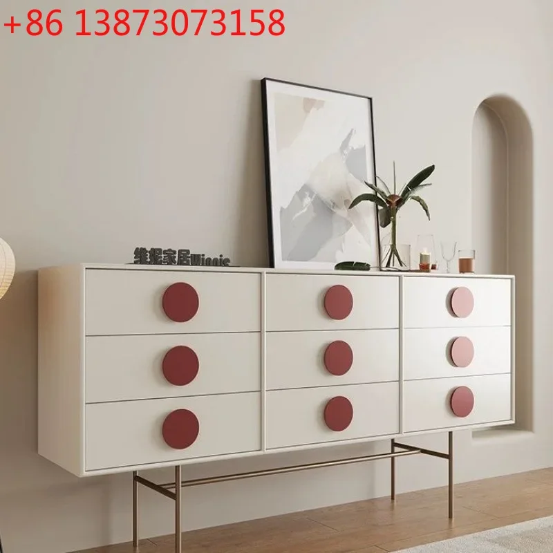 Solid wood cream style simple modern living room storage bedroom storage dopamine cabinet
Solid wood cream style simple modern living room storage bedroom storage dopamine cabinet