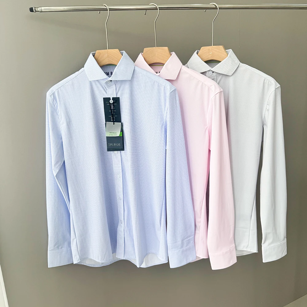 California Quality Long Sleeve Shirt Lightweight Anti-Wrinkle Elastic Windsor Collar Performance Fabric Spring Summer Mens Shirt
California Quality Long Sleeve Shirt Lightweight Anti-Wrinkle Elastic Windsor Collar Performance Fabric Spring Summer Mens Shirt