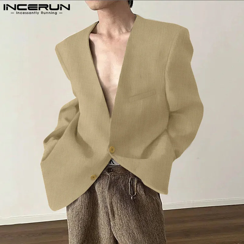 INCERUN Tops 2025 Korean Style Fashion Men's Loose Suit Coat Casual Simple Male Solid All-match Simple Long Sleeved Blazer S-5XL
INCERUN Tops 2025 Korean Style Fashion Men's Loose Suit Coat Casual Simple Male Solid All-match Simple Long Sleeved Blazer S-5XL