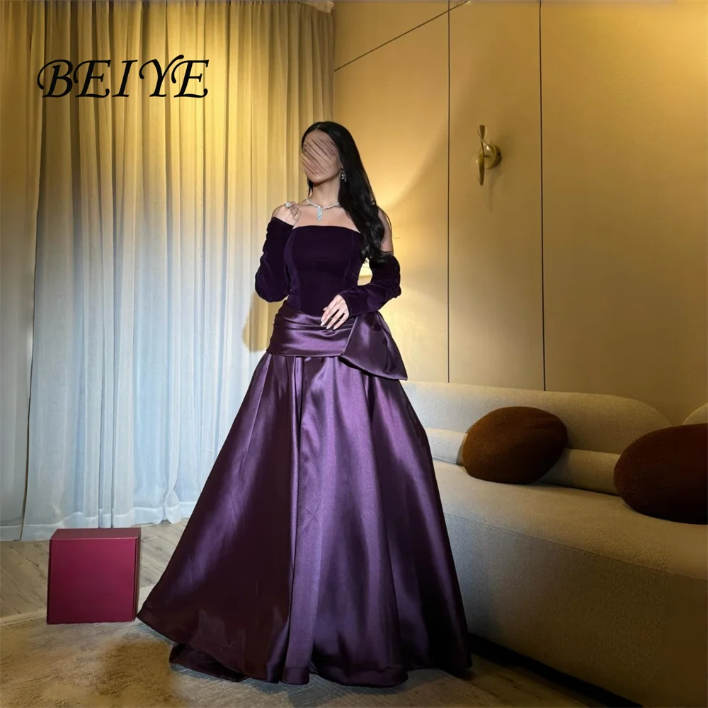 BEIYE современное фиолетовое атласное вечернее платье трапециевидной формы с бантом женское 2026 без бретелек с открытыми плечами вечернее платье для выпускного вечера по индивидуальному заказу
BEIYE современное фиолетовое атласное вечернее платье трапециевидной формы с бантом женское 2026 без бретелек с открытыми плечами вечернее платье для выпускного вечера по индивидуальному заказу