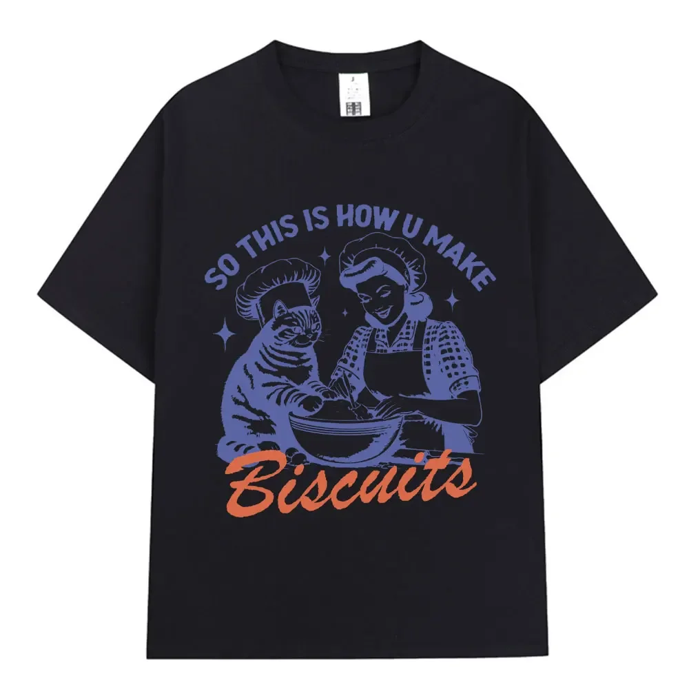 2025 Summer new Funny Cat Baking Stem Printed T-shirt 100% cotton casual loose oversized short sleeve men's T-shirt
2025 Summer new Funny Cat Baking Stem Printed T-shirt 100% cotton casual loose oversized short sleeve men's T-shirt