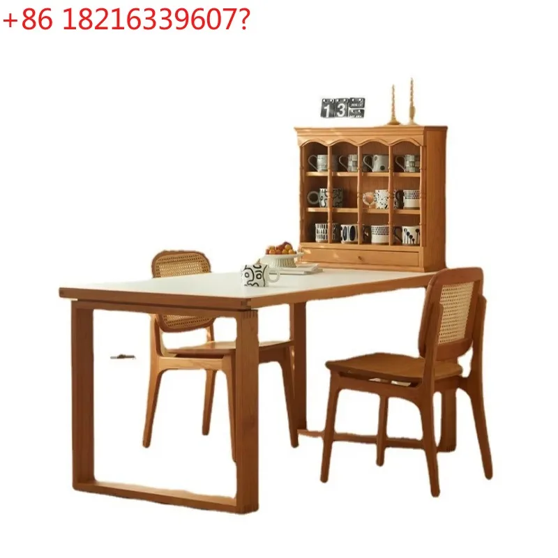 Обеденный стол из вишневого дерева Гостиная из массива дерева Небольшая квартира Бытовая прямоугольная комбинация обеденного стола и стула из каменной плиты
Обеденный стол из вишневого дерева Гостиная из массива дерева Небольшая квартира Бытовая прямоугольная комбинация обеденного стола и стула из каменной плиты