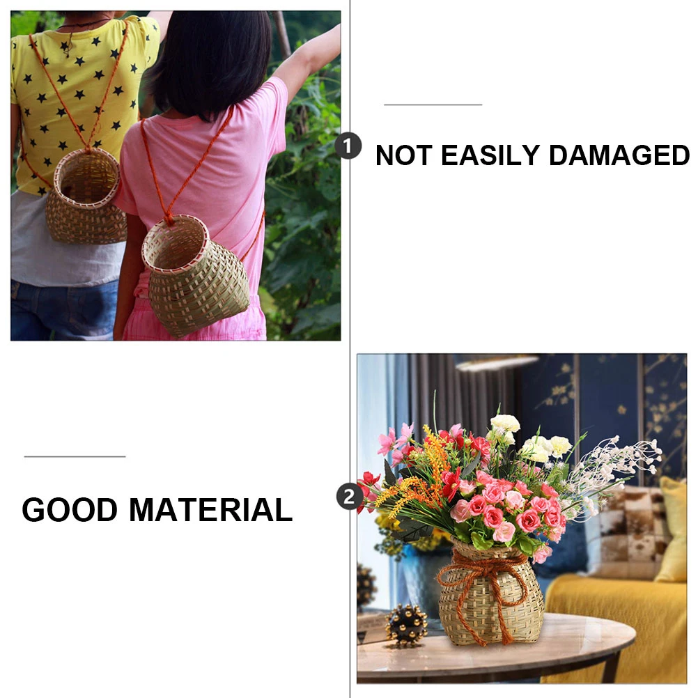 Bamboo Woven Basket Flower Arrangement Storage Container Portable Fish Basket Home Decoration Pastoral Style Lightweight Rustic
Bamboo Woven Basket Flower Arrangement Storage Container Portable Fish Basket Home Decoration Pastoral Style Lightweight Rustic