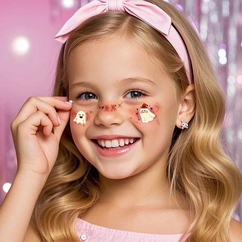 12 Sheets Kids Halloween Temporary Tattoo Stickers Cute Cartoon Face Paint Safe Skin High Quality Festival Party Decoration
12 Sheets Kids Halloween Temporary Tattoo Stickers Cute Cartoon Face Paint Safe Skin High Quality Festival Party Decoration