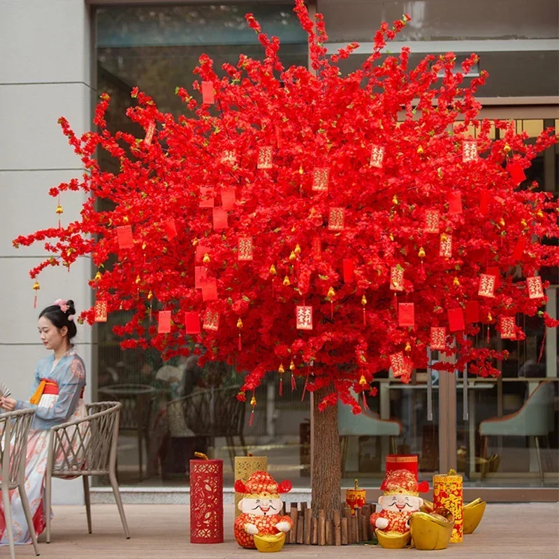 Indoor and Outdoor Decoration Malls New Year Large Wishing Tree Red Envelope Blessing Tree Plum Tree
Indoor and Outdoor Decoration Malls New Year Large Wishing Tree Red Envelope Blessing Tree Plum Tree