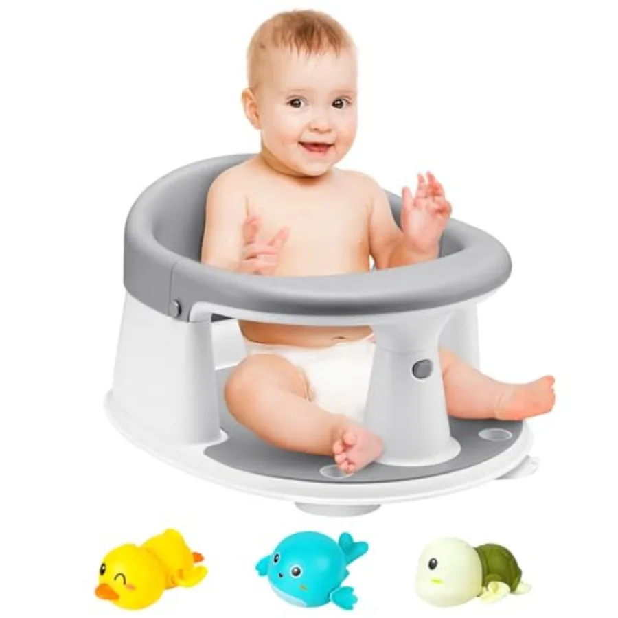Baby Bath Seat, Infant/Toddler Sit Up Bathtub Seat for 6-12-24 Months, Baby Bath Essentials, Great Shower Gifts for Newborn and
Baby Bath Seat, Infant/Toddler Sit Up Bathtub Seat for 6-12-24 Months, Baby Bath Essentials, Great Shower Gifts for Newborn and