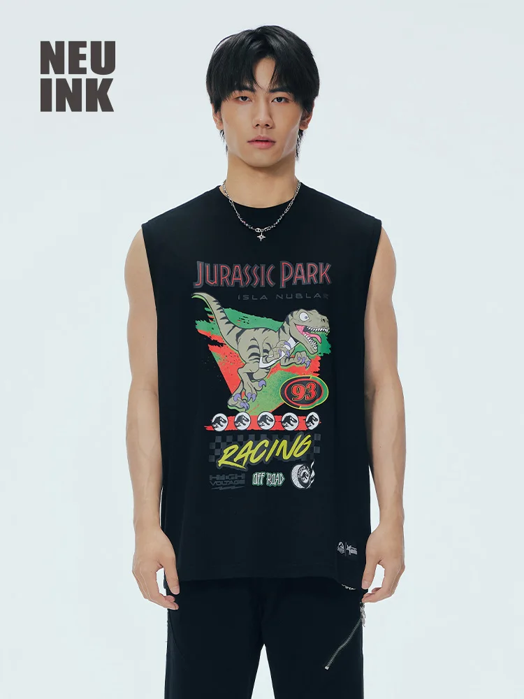 Jeff Hlton Jurassic Park Collaborative Series American Style Sleeveless Printed Fitness Streetwear Tank Top Youth Casual Cotton
Jeff Hlton Jurassic Park Collaborative Series American Style Sleeveless Printed Fitness Streetwear Tank Top Youth Casual Cotton