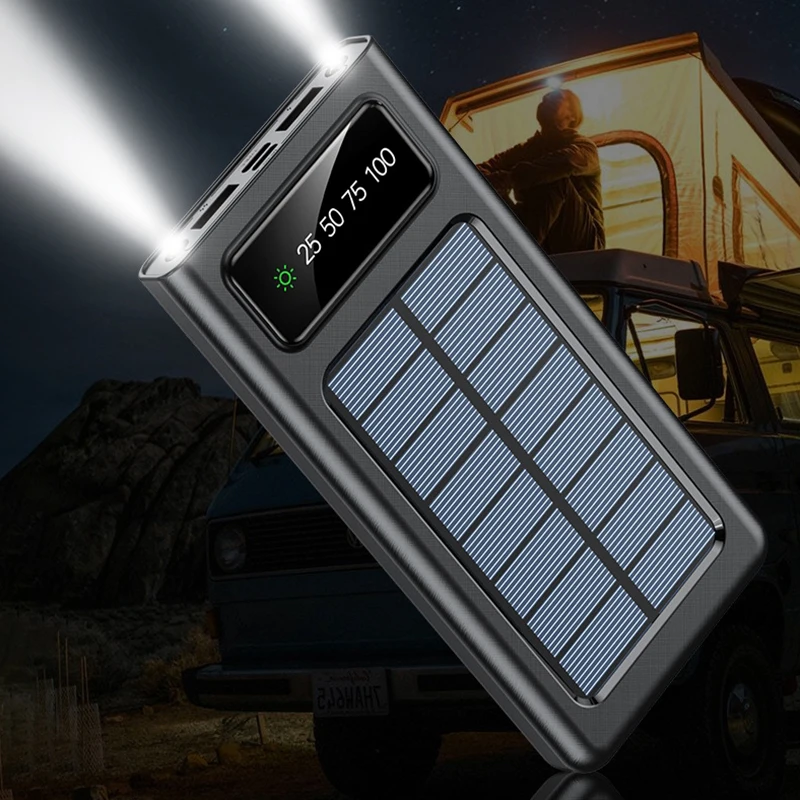 10000-50000mAh Outdoor Solar Power Bank with LED Light Hiking Supplies Large Capacity Fast Charging Battery Phone Power Bank
10000-50000mAh Outdoor Solar Power Bank with LED Light Hiking Supplies Large Capacity Fast Charging Battery Phone Power Bank