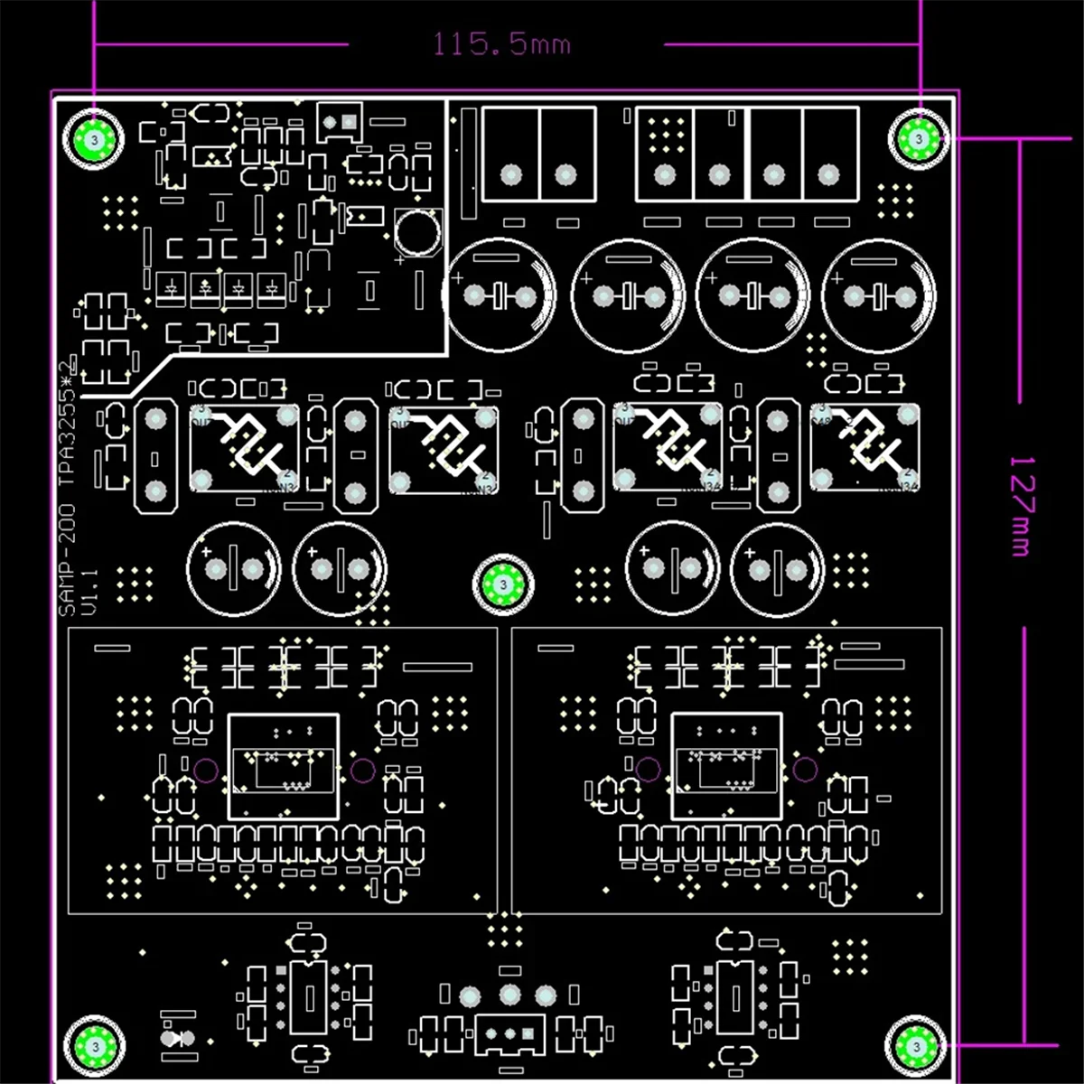 A02R SAMP-200 HIFI Dual Core TPA3255 Stereo Amplifier Board 2 Channel 600W+600W Class D Digital Power Amplifier TL072 OP AMP
A02R SAMP-200 HIFI Dual Core TPA3255 Stereo Amplifier Board 2 Channel 600W+600W Class D Digital Power Amplifier TL072 OP AMP