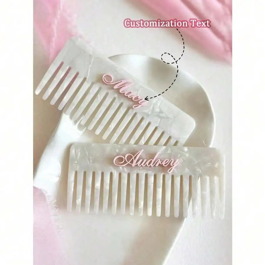 Personalized Acetate Hair Comb For Women With Custom Name Design Elegant Retro Styling Accessory
Personalized Acetate Hair Comb For Women With Custom Name Design Elegant Retro Styling Accessory