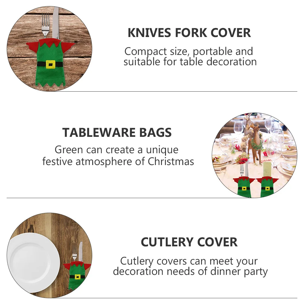 Cutlery Set Xmas Holder Accessories Christmas Serving Utensils Knives Fork Cover Tableware Bag Pocket
Cutlery Set Xmas Holder Accessories Christmas Serving Utensils Knives Fork Cover Tableware Bag Pocket