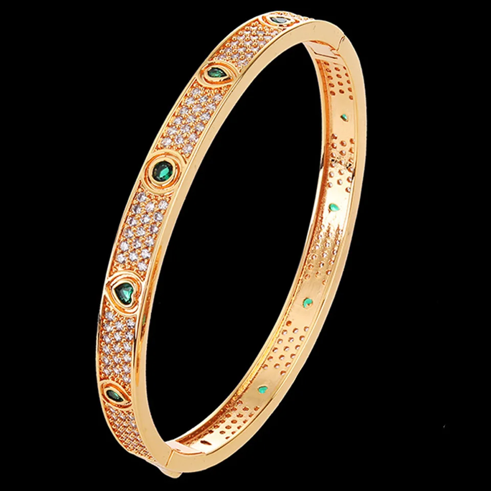 Zlxgirl Fine African Beads Gold Bangle of Women Bridal Jewellery Cubic Zircon Bracelet female Fashion Bracelet couple gifts
Zlxgirl Fine African Beads Gold Bangle of Women Bridal Jewellery Cubic Zircon Bracelet female Fashion Bracelet couple gifts