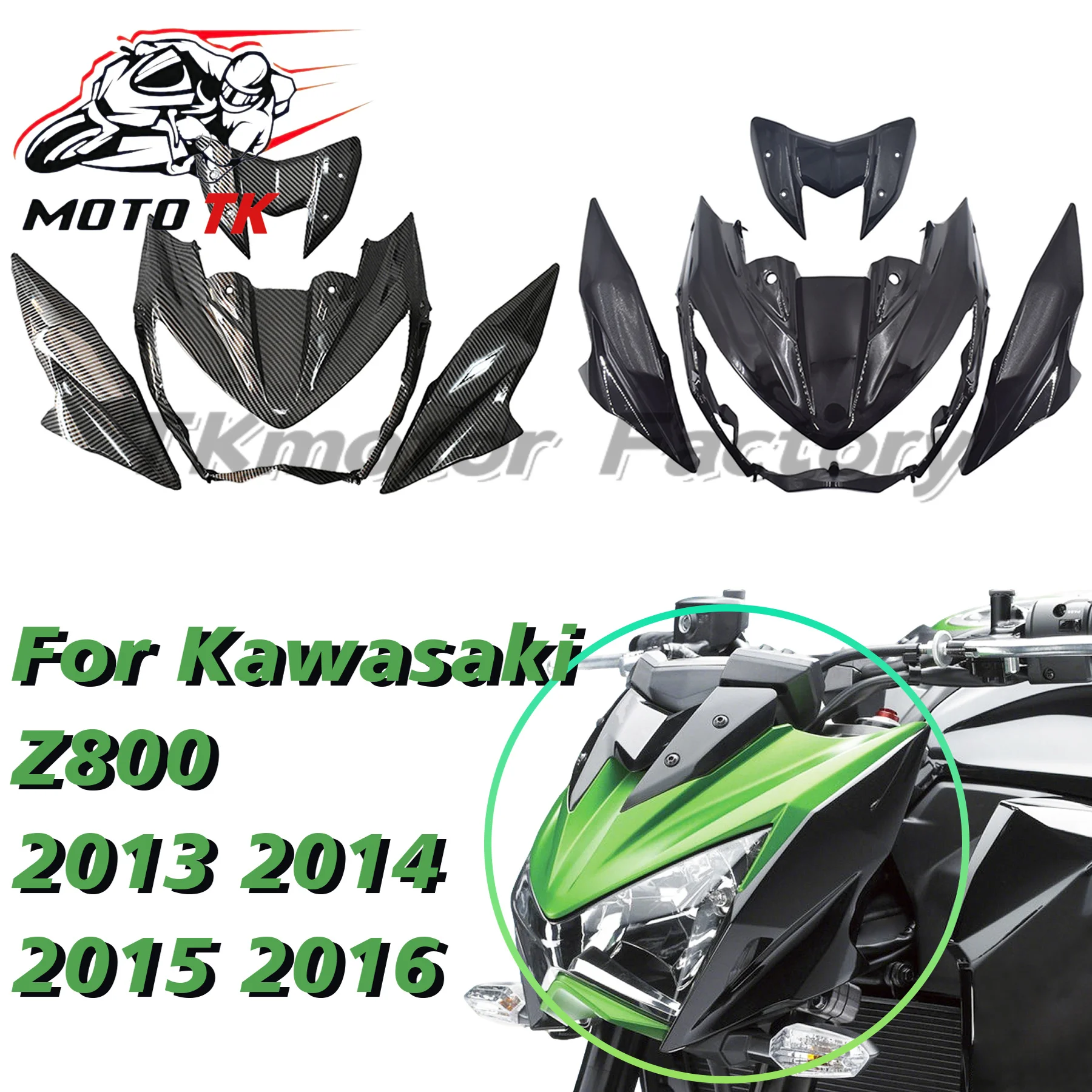 ABS Carbon Painted coating Injection body Upper Nose Fairing Headlight Holder Cover Fit For Kawasaki Z800 Z 800 2013 2014 2015
ABS Carbon Painted coating Injection body Upper Nose Fairing Headlight Holder Cover Fit For Kawasaki Z800 Z 800 2013 2014 2015