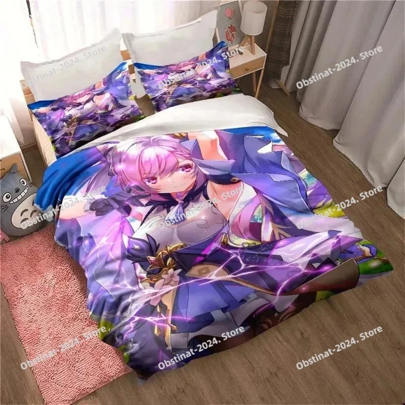 Anime Game Duvet Pillowcase G-Genshin Impact Bedding Set Adult Boy Girl Children Single Double Comforter king Size Gift
Anime Game Duvet Pillowcase G-Genshin Impact Bedding Set Adult Boy Girl Children Single Double Comforter king Size Gift