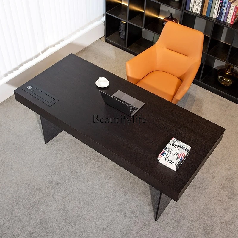 LJYSolid wood desk light luxury modern small apartment Italian minimalist boss office desk and chairs
LJYSolid wood desk light luxury modern small apartment Italian minimalist boss office desk and chairs