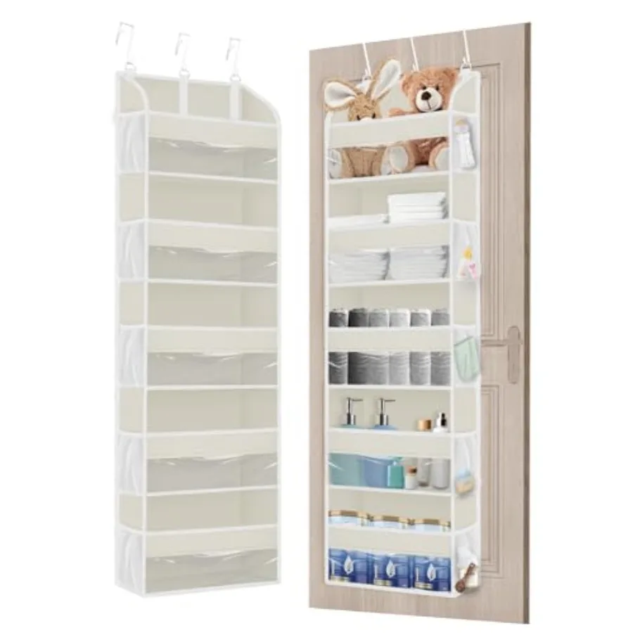 Over The Door Storage Organizer with 5 Pockets 0 Mesh Pockets, 44 lbs Weight Capacity Door Hanging Organizers and Storage for B
Over The Door Storage Organizer with 5 Pockets 0 Mesh Pockets, 44 lbs Weight Capacity Door Hanging Organizers and Storage for B