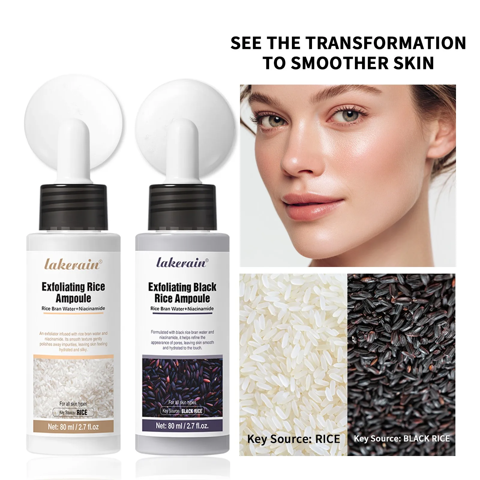 Rice Peeling Ampoule Soft Exfoliating Face and Body Scrub Dead Skin Cells Blackhead Remover for All Skin Types Korean Skin Care
Rice Peeling Ampoule Soft Exfoliating Face and Body Scrub Dead Skin Cells Blackhead Remover for All Skin Types Korean Skin Care