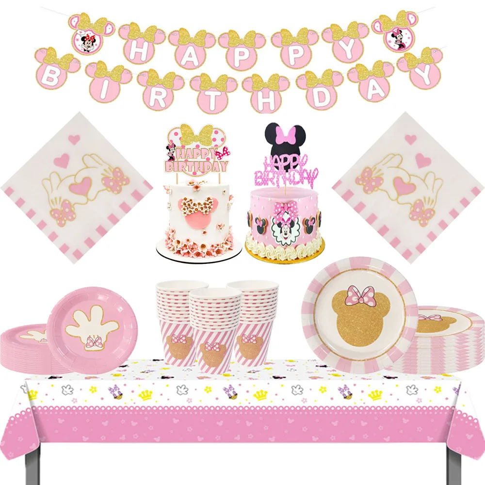 New Minnie Mouse Theme Baby Bath Birthday Party Supplies Minnie Cup Plate Kid Girl Party Decoration Disposable Tableware Dinner
New Minnie Mouse Theme Baby Bath Birthday Party Supplies Minnie Cup Plate Kid Girl Party Decoration Disposable Tableware Dinner