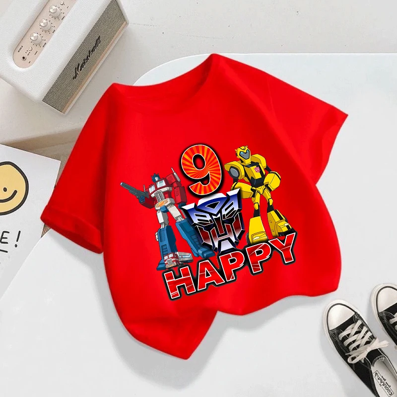 Transformers birthday T-Shirt Kid Clothes Baby Combination Tees Shirts Anime Kawaii Kid Casual Clothes Girl Boys Harajuku Tops
Transformers birthday T-Shirt Kid Clothes Baby Combination Tees Shirts Anime Kawaii Kid Casual Clothes Girl Boys Harajuku Tops
