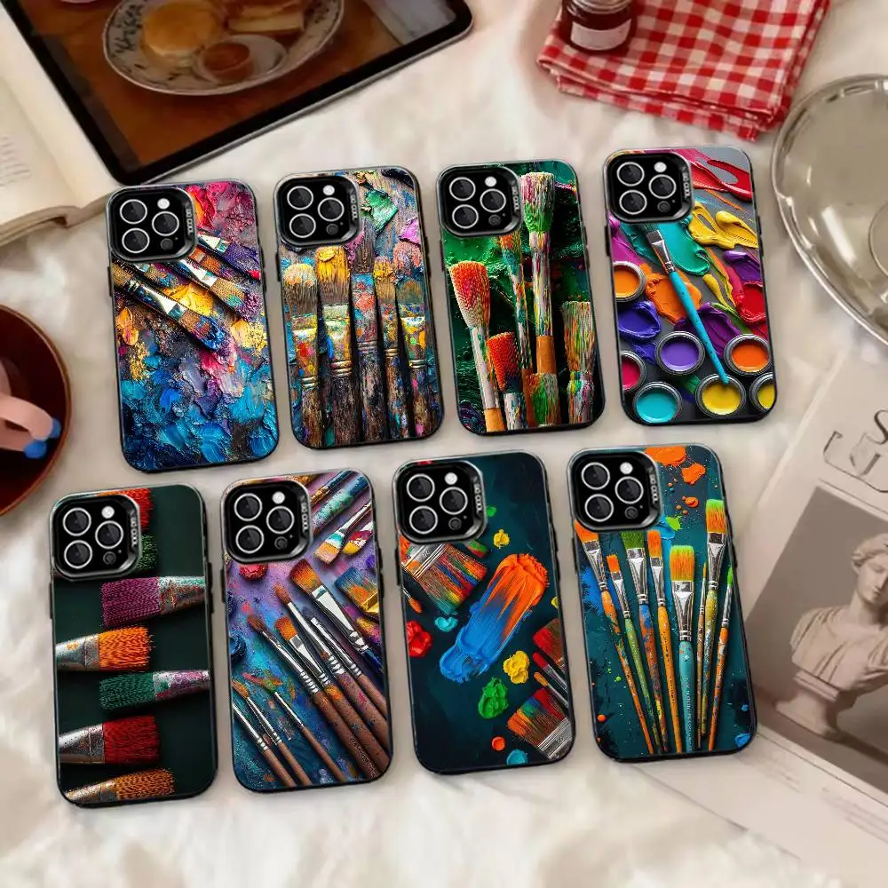 Vibrant Paint Brush Art Phone Case For iPhone 17,16,15,14,13,12,11 Plus,Pro Max,XS,Colorful Silver Phone case Funda Cover
Vibrant Paint Brush Art Phone Case For iPhone 17,16,15,14,13,12,11 Plus,Pro Max,XS,Colorful Silver Phone case Funda Cover