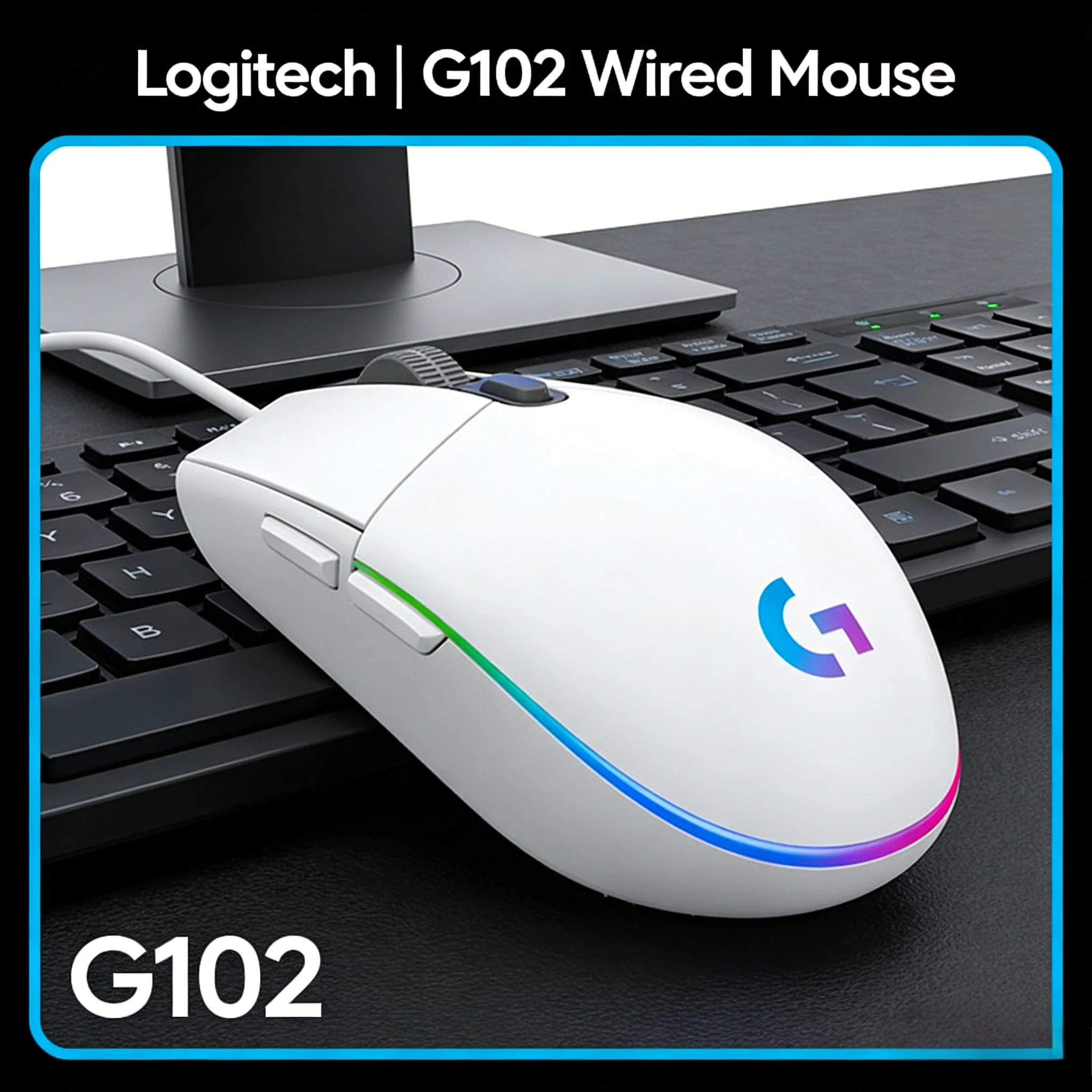 Мышь Logitech G102 с высокоточным сенсором, 8000 DPI, легкая, для геймеров с маленькой рукой
Мышь Logitech G102 с высокоточным сенсором, 8000 DPI, легкая, для геймеров с маленькой рукой