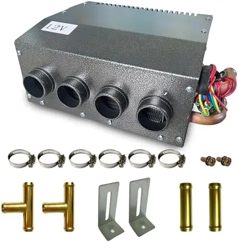 XuSha 12V Hydronic Heater 8500 BTU, 3-Speed Fan, 80 CFM, Portable Compact Design for Car, Truck, Boat, RV
XuSha 12V Hydronic Heater 8500 BTU, 3-Speed Fan, 80 CFM, Portable Compact Design for Car, Truck, Boat, RV